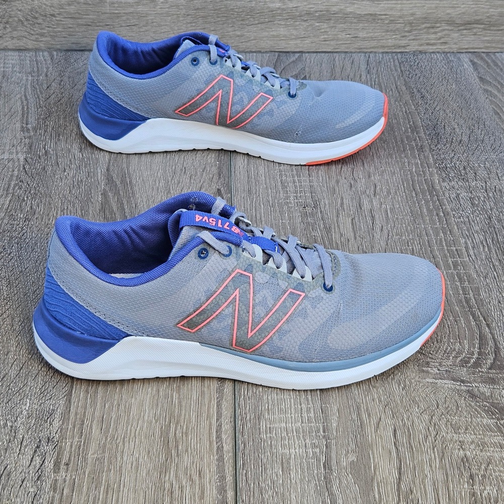 New Balance 715v4 Womens 9 Grey Blue Coral Training Shoes WX715CC4 Low Top